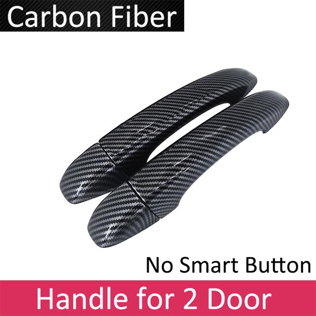 Автомобильная черная дверная ручка из углеродного волокна, внешняя крышка для Renault Arkana Samsung XM3 Megane Conquest ~ Автомобильные аксессуары