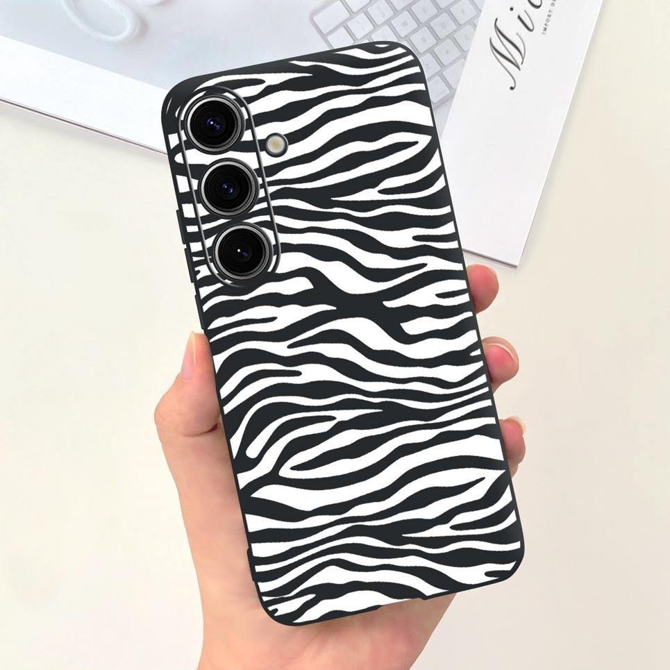 For Samsung S24 Ultra S24 Plus Case For Samsung Galaxy S24 A24+ Phone Cover Cute Cat Moon Night Cow Soft Silicone Case Coque Bag