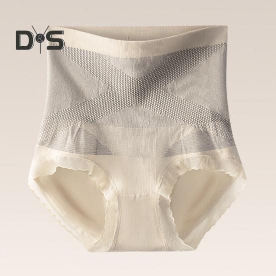 Lady Underpants High Waist Shaping Underwear Butt-lifted Thin Tummy Control Elastic Panties Compression Seamless Good Breathability Daily Sport Briefs