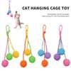 Resistant Chew Toys Can Be Suspended Cat Teasing Toys Cotton Rope Ball Toy Nontoxic Durable Interactive Cog Toy Pet Accessories