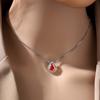 Luxury Water Drop Cubic Zirconia Pendant Necklace for Women Simple Elegant Neck Accessories Wedding Party Fashion Jewelry