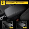 AOMSAZTO Armrest Covers For Corolla 2014- Black Console Cushion For Corolla