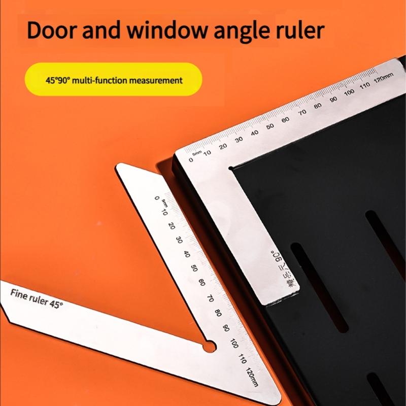 Professional Angled Measuring Tool Corrosion Resistant Stainless Steel Construction with Clear Scale Accurate Readings