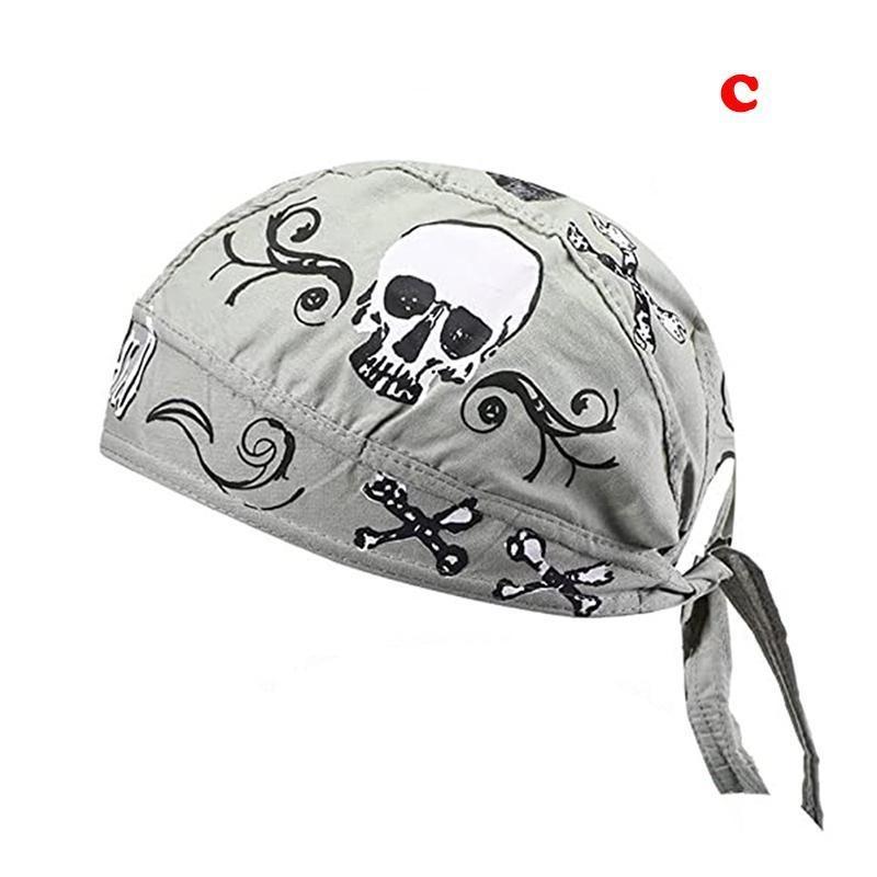 Хлопковый дюраг с рисунками черепа и пламени для хип-хопа и велоспорта