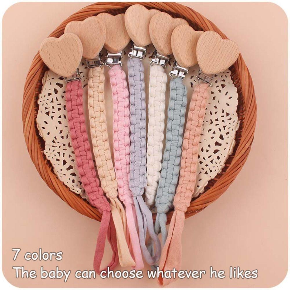 Shape Soother Holder Pacifier Holder Clips Baby Pacifier Chain Dummy Clips Baby Teether Toys Straps