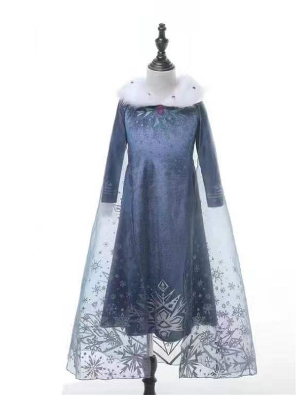 Frozen Princess Elsa Children's Cosplay Costume - Ice Queen Winter Dress Outfit