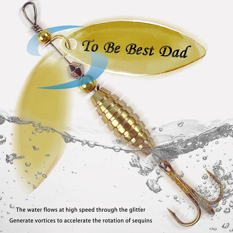 5/10 шт./коробка Блесна-вертушка Блестки с тройником Металлическая блесна Ложка Твердая рыболовная приманка с коробкой для рыболовных снастей Подарок на День отца