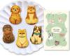 Dog Cookie COOKIE Cookie Green Dog Sweets Western Sweets Sweets Maple Butter Cookie X 2 Cute Dog INU-SAN (10 Pieces) (with Postcard)