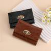 New Women's High-Capacity Bi-Fold Leather Wallet with Multi-Card Slots and Coin Purse