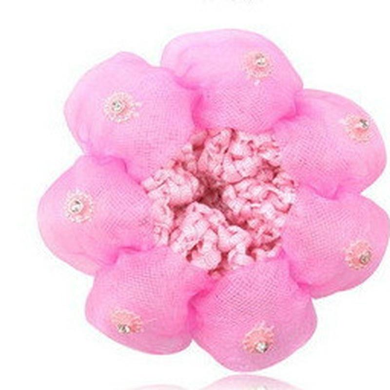 Модный эластичный красочный атласный держатель для волос, косы, чехол для вязания крючком, палочки для волос, танцевальная сетка