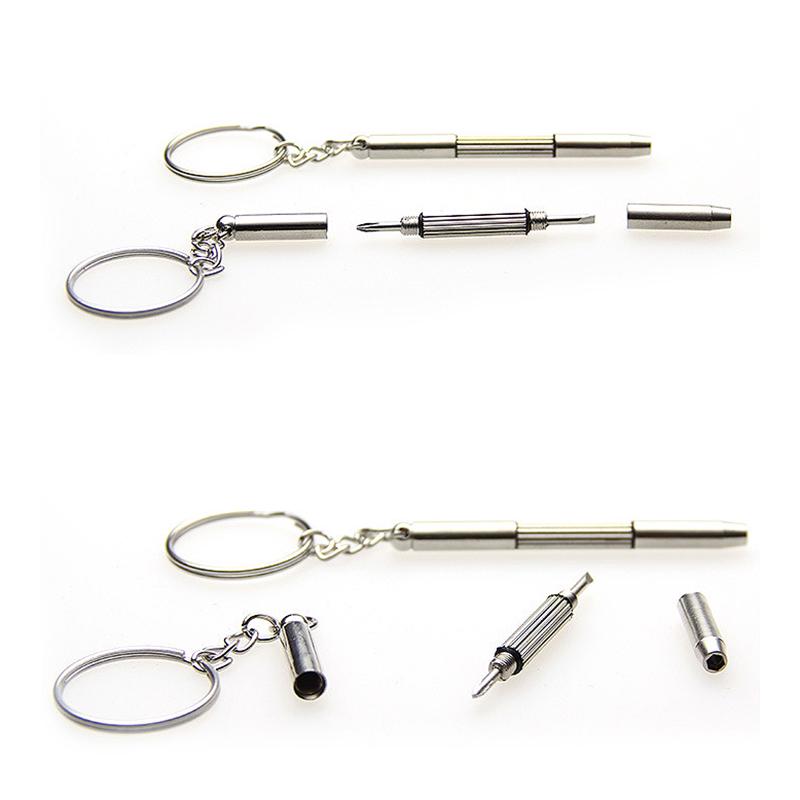 Fashion Multifunction Screwdriver Key Chain Bag Accessory Car Key Ring Men Women Small Jewelry Gift