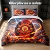 Дизайн Manchester United Постельное белье 1 пододеяльник + 2 наволочки Мягкое дышащее домашнее постельное белье