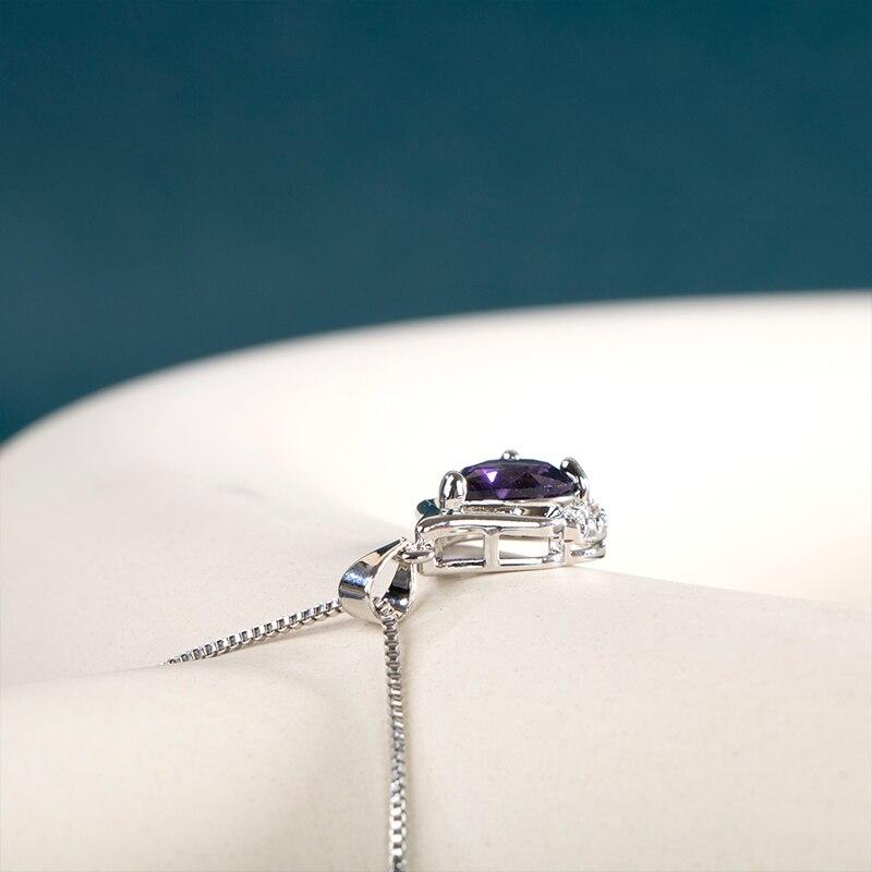 BELLA BOX Женское ожерелье нового дизайна, фиолетовое цирконие, уникальные аксессуары для вечеринки, необычный подарок для девушки, эффектные ювелирные изделия