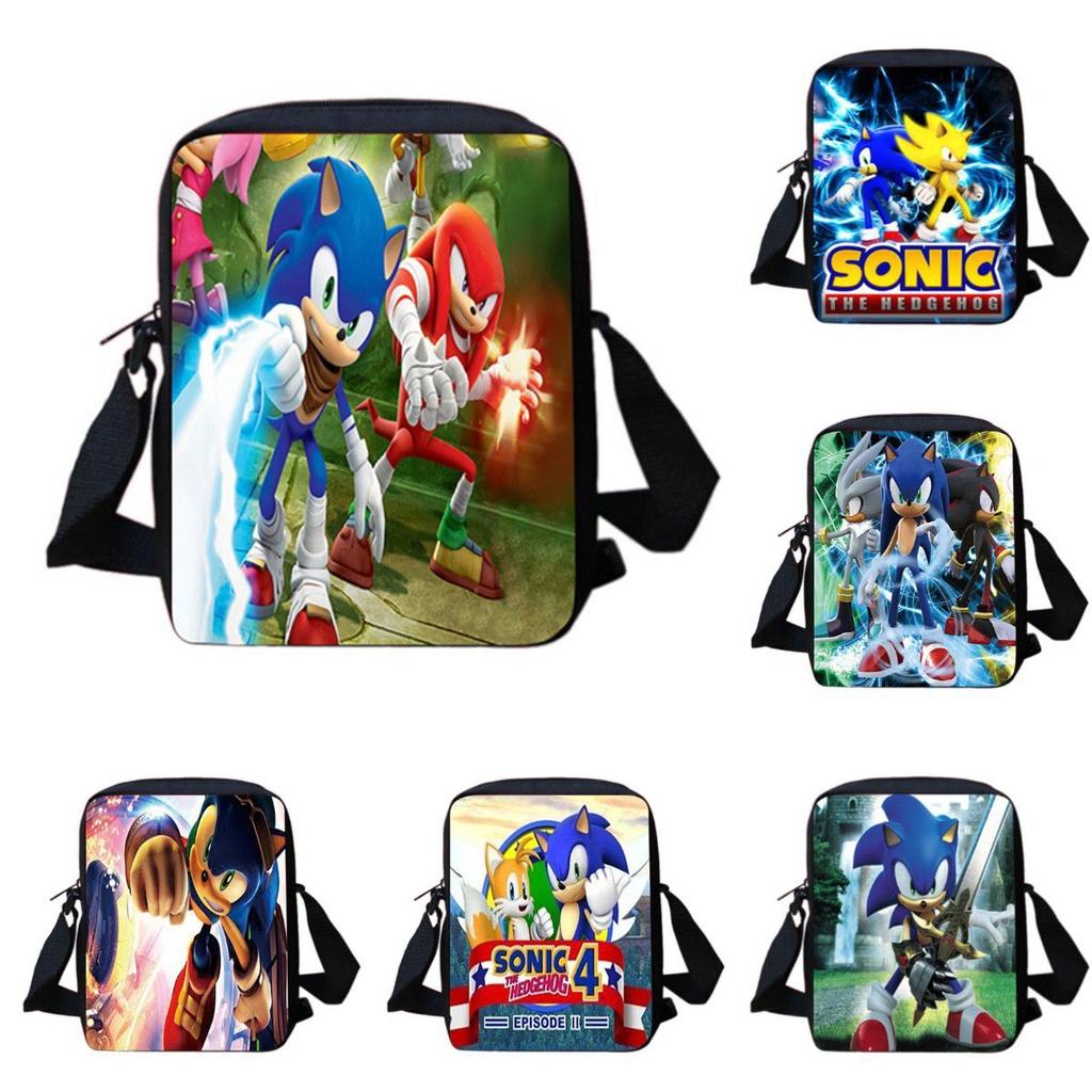 Школьный рюкзак Sonic для студентов, большая вместимость, водонепроницаемый, на плечо, для путешествий на открытом воздухе, подарок