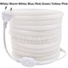 Round LED Flexible Strip Light 220V SMD 2835 RGB LED Neon Light flex tube 120led IP68 Waterproof rope string lamp EU Power plug