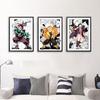 Demon Slayer Japan Movie Anime Posters Canvas Painting Tanjirou Inosuke Comics Wall Art Kids Bedroom Home Decoration