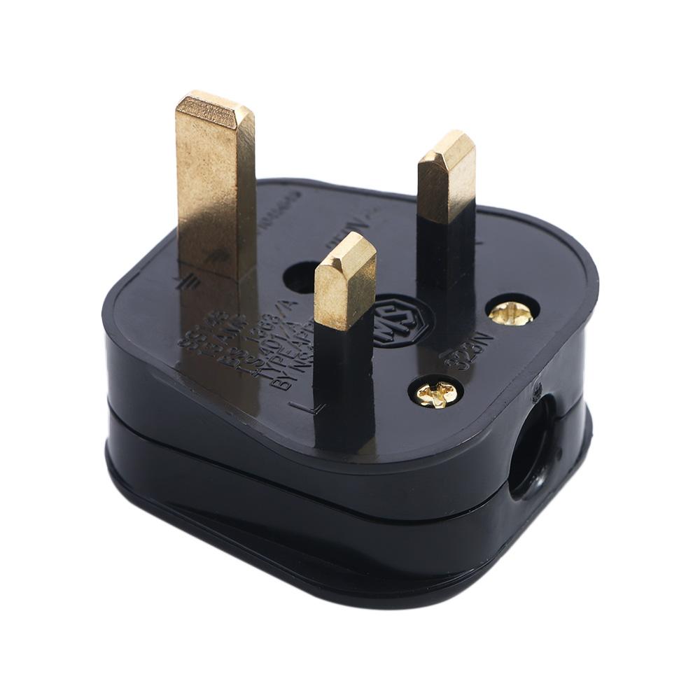 13A With Fuse Assembled 3 Cores Triangle British Standard Wiring Head Converters Adapter Power Plug