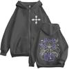 Anime Hunter X Hunter Chrollo Lucilfer Phantom Troupe Zipper Hoodies Men's Women Clothing Zip Up Hooded Sweatshirts Jackets Coat