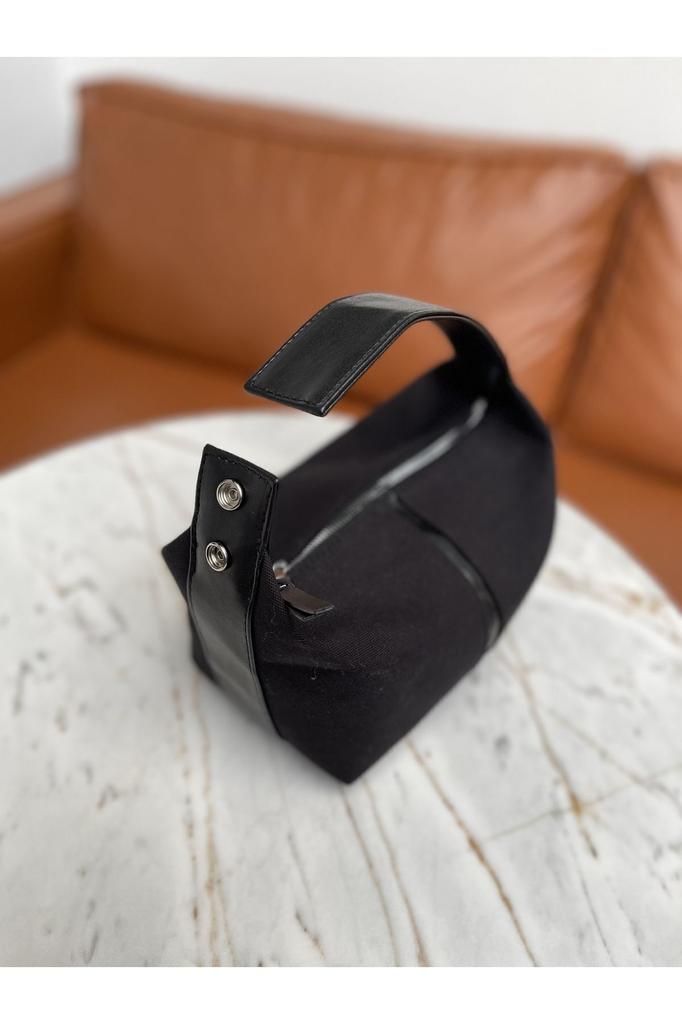 Women's Stylish and Useful Shoulder Bag Women's Black Archi Canvas Bag