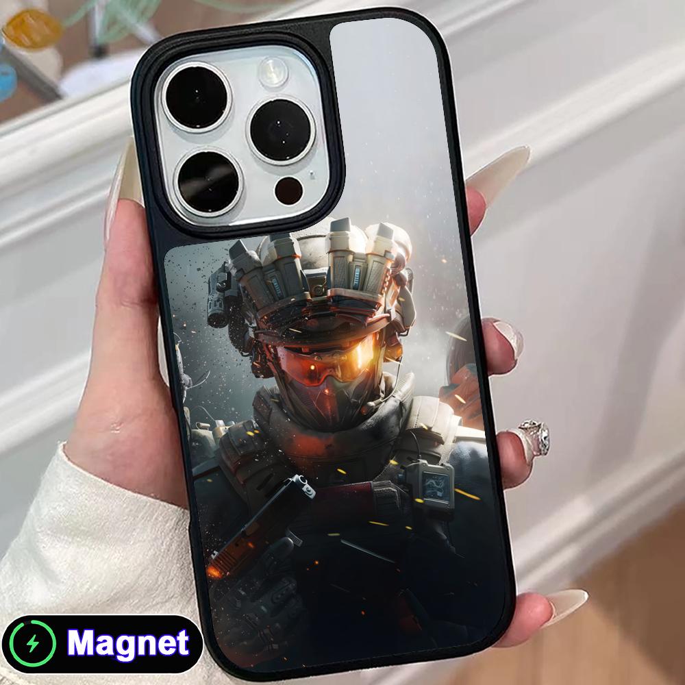 Игровой чехол Delta Force с матовой поверхностью и поддержкой MagSafe для мобильного телефона iPhone 17 16 15 14 13 12 11 Air Pro Max Plus, цветной