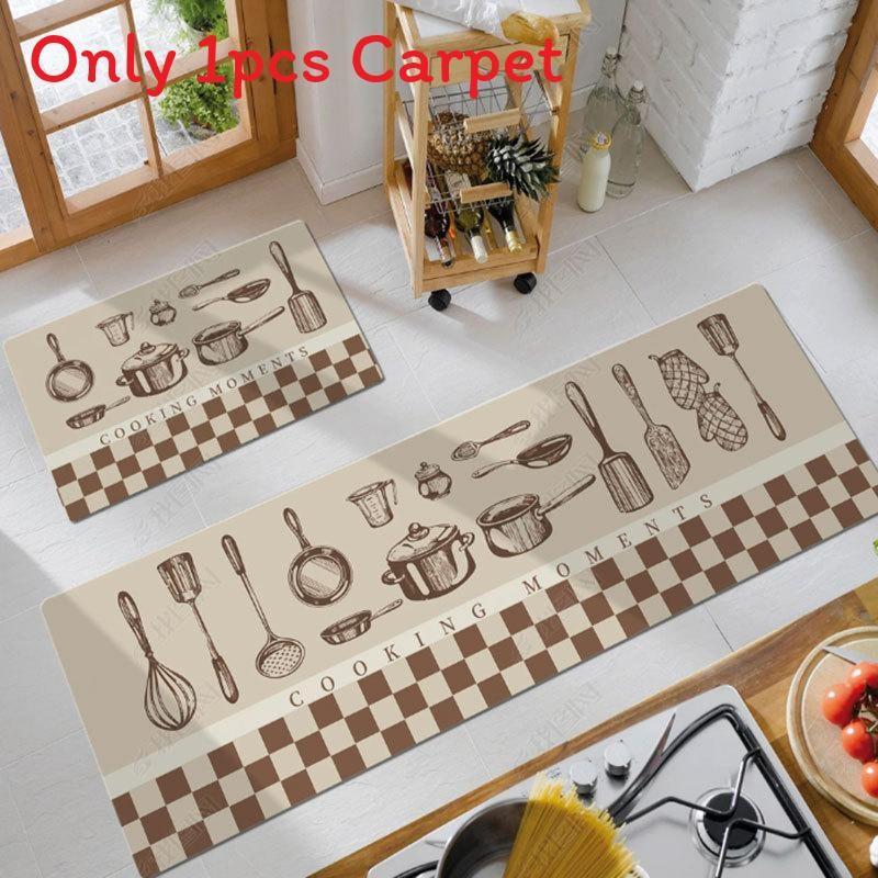Pvc Antioil Waterproof Kitchen Floor Mat With Nonslip Texture For House And Entryway