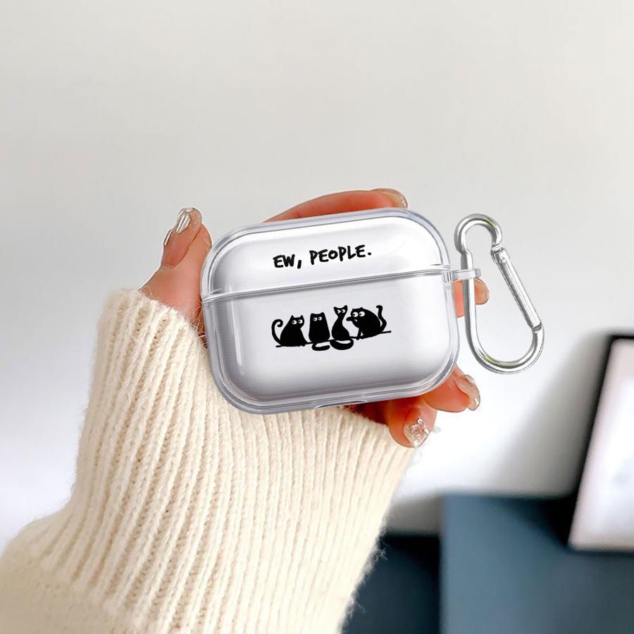 Прозрачные Чехлы для Наушников Чехол для Airpods Pro2 Pro3 Pro 2 3 1 4 Мультяшный Милый Кот