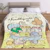 Corner Creature Cartoon Anime Moisture Absorbing Heating Flannel Blanket Student Dormitory Rest Blanket