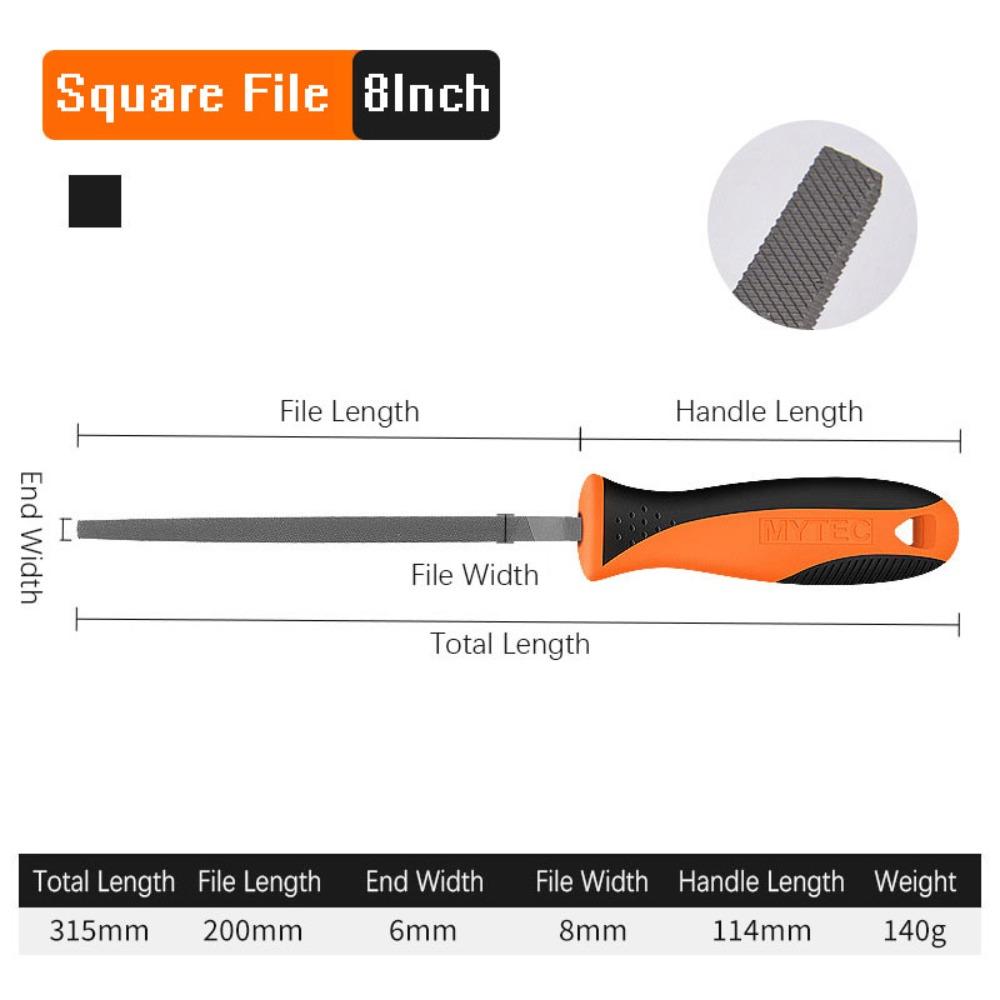 Flat/Semicircle/Circle/Triangle/Square Saw File 6/8 Inch Wood Sharpener High-quality Steel Files