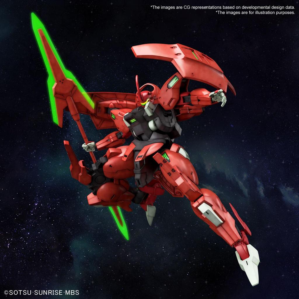 BANDAI SPIRITS HG Мобильный костюм Гандам Ведьма Меркурия Дэрил Балде масштаб 1/144 цветная пластиковая модель