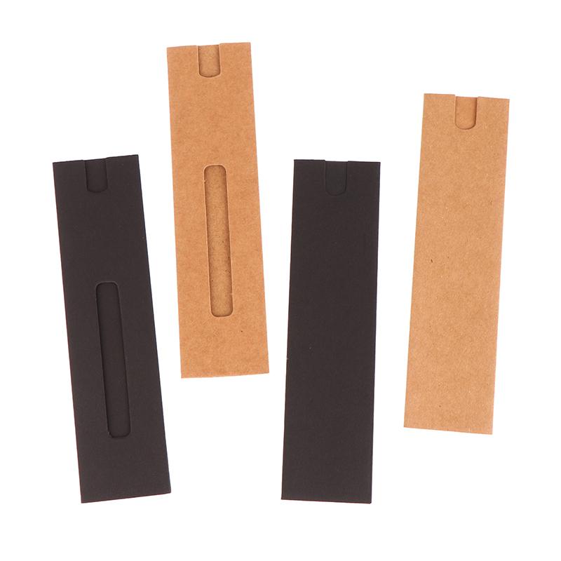 10 шт. коробка для ручек подарочный чехол упаковка один держатель для перьевой ручки мешочек картон пустой чехол крафт бумага чехлы для ручек