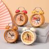 Cute Capybara Children Alarm Clock Double Bell Home Decoration Clock Desk Clock Metal Alarm Clock