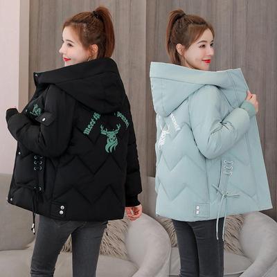 Хлопковая куртка женская короткая зимняя теплая куртка свободная толстая куртка с хлопковой подкладкой