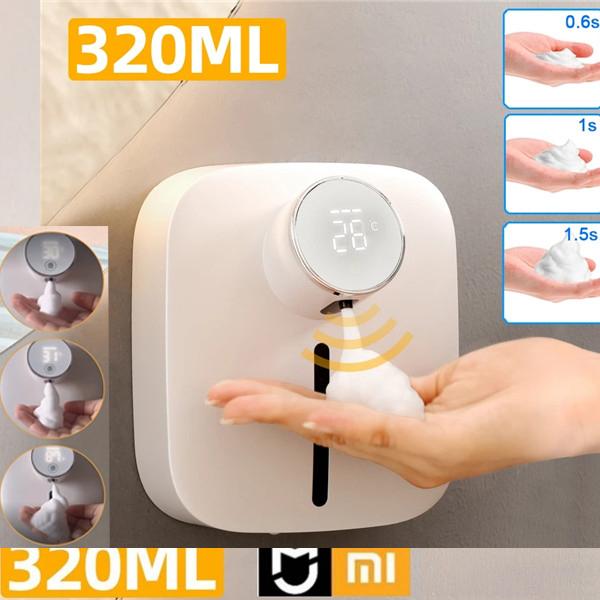 Automatic Soap Dispenser Digital Temperature Foam Liquid Soap Dispenser Rechargeable Sensor Touchless Hand Sanitizer Machine