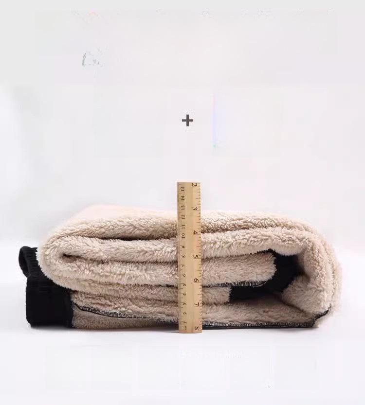 Женские спортивные штаны из овчины с розовой бархатной подкладкой — повседневные зимние спортивные штаны в корейском стиле