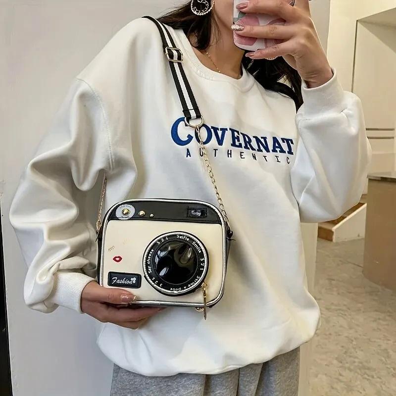 Модная ретро сумка через плечо с камерой, уникальная оригинальная сумка из искусственной кожи, женская простая универсальная сумка через плечо для женщин