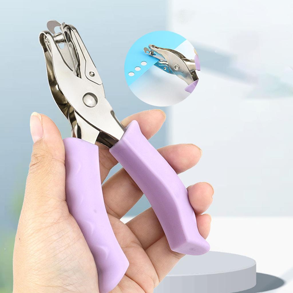 Дырокол на одно отверстие, компостер для билетов, дырокол с удобной рукояткой для бумажных поделок, офисные аксессуары