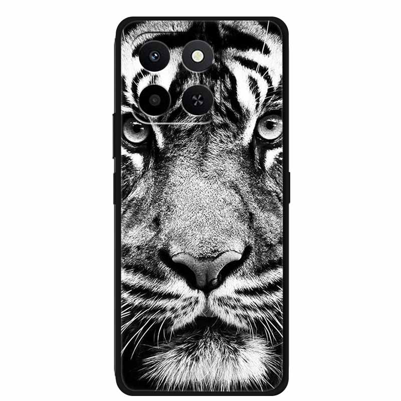 Для Honor 400 Умный Чехол Coque Крутой Животное Волк Мягкая Черная Силиконовая Задняя Крышка Для Honor Play 10T 5G Чехол 10 T Ударопрочный Funda