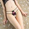 Pearl Massage Thong Sexy Underwear Open-file Women's Sexy Low-rise Japanese Hollow Foreign Trade T-pants 2214