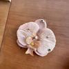 Gifts Phalaenopsis Orchid Keychain Cloth Backpack Hangings Decor Simulation Flower Keyring  Bag