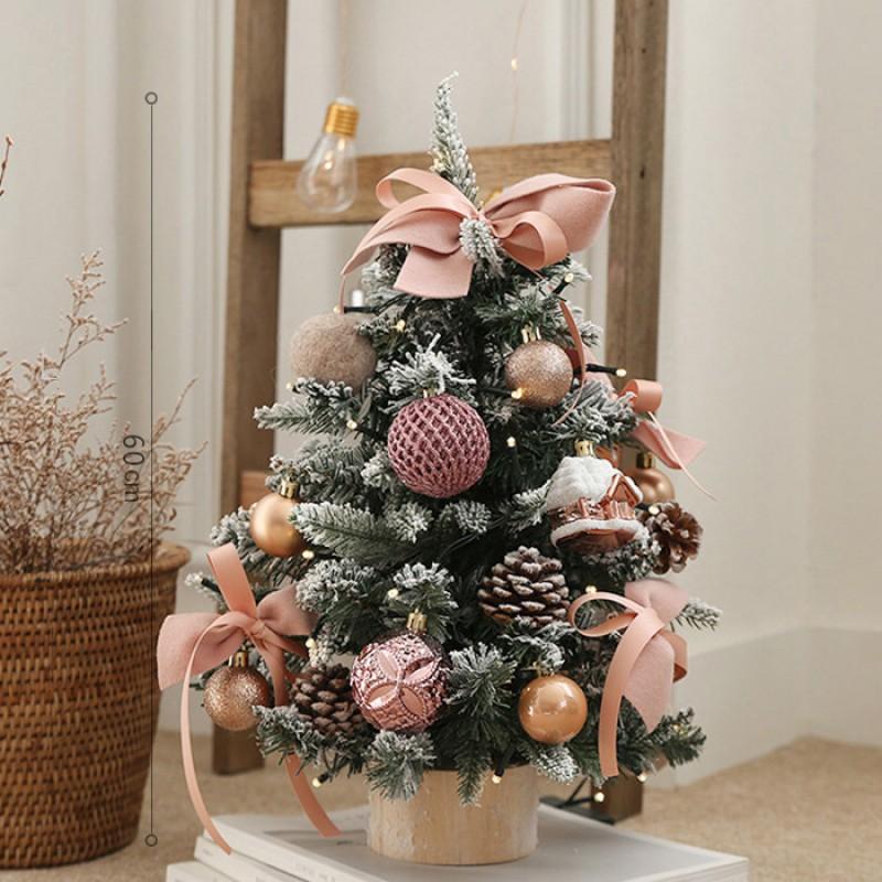 Mini Christmas Tree Decor Desk Window Display PE PVC Snowy Xmas 45cm 60cm 90cm