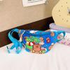 Cute And Stylish Cartoon Print Chest Bag For Kids In Blue Purple Yellow And Pink Colors