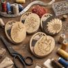 Wooden Material Sewing Tool Organization Box Portable Storage Box  Tool Organization
