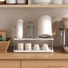 Removable Bottle Drying Rack with Drain Tray Mug Organizer Coffee Cup Drain Holder Countertop