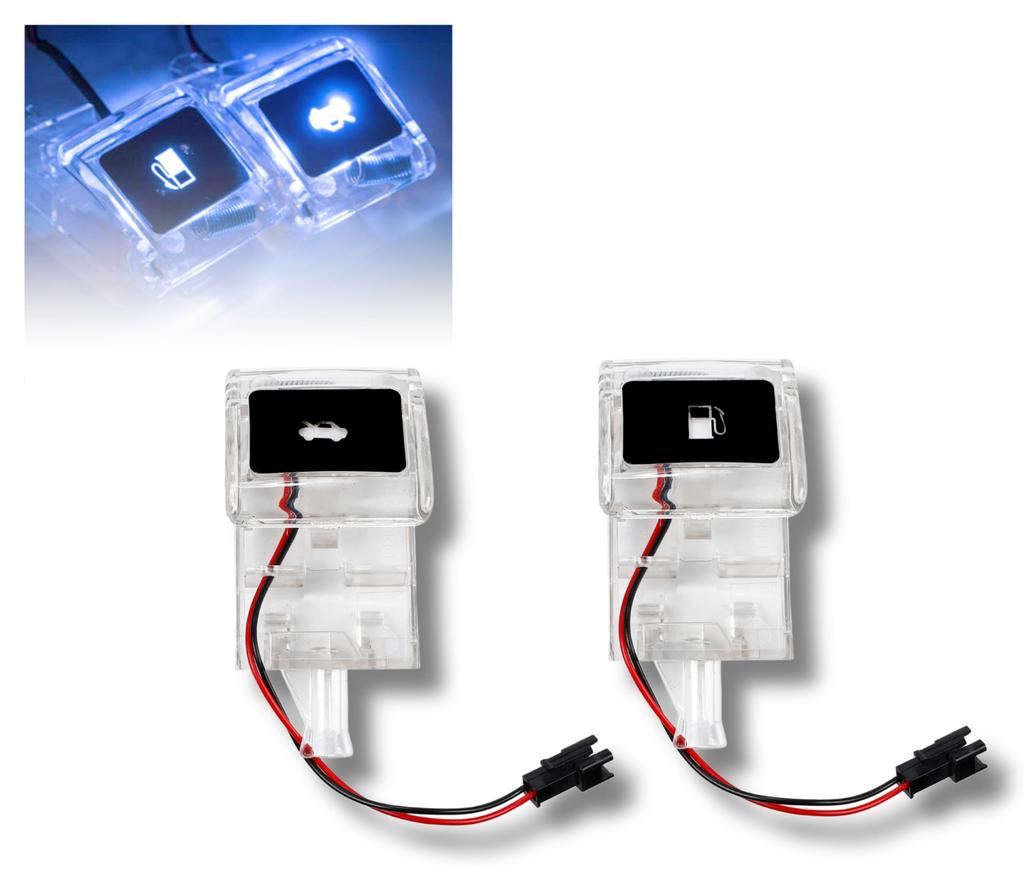 Toyota Car Blue Luminescent Universal Fuel Outlet Lever, Hood Lever, LED Light, Hiace 200