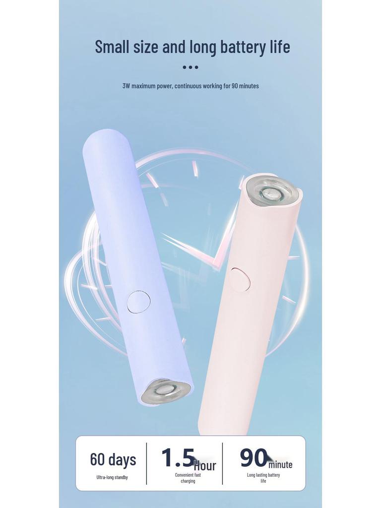 Портативная мини светодиодная лампа для ногтей - Быстросохнущая, Перезаряжаемая, Ручная машина для светотерапии