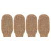 4 Pcs Jute Exfoliating Gloves Bathing Mitts Body Skin Scrubber Shower Accessories Rich Foaming Bath Supplies Back Scrubbers