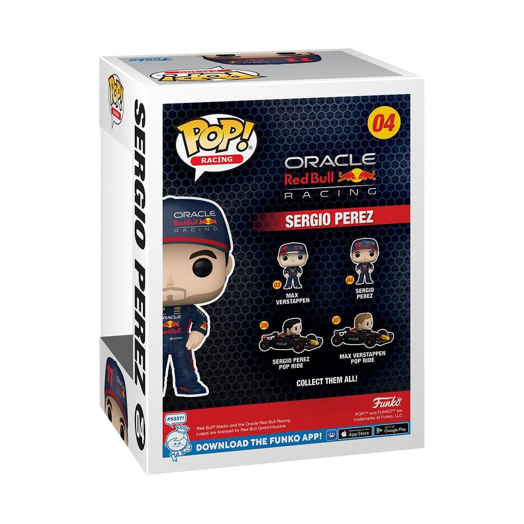 Funko Формула 1 Серхио Red Bull F1 Коллекционные виниловые фигурки Идеи для подарков Официальный мерч Дети Взрослые Спортивные фанаты Модельные фигурки для коллекционеров и