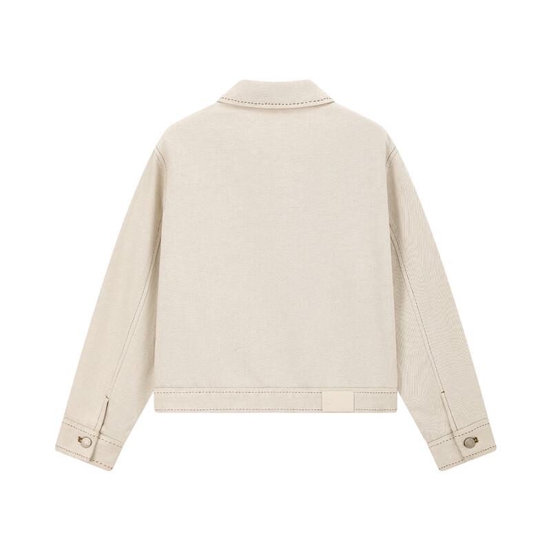 ELLE KIDS Girls' Linen Lyocell Denim Jacket