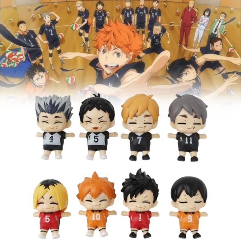 Q Версия Haikyuu Фигурка Модель Аниме Дисплеи Игрушка Мультяшная Кукла Подарок Детям