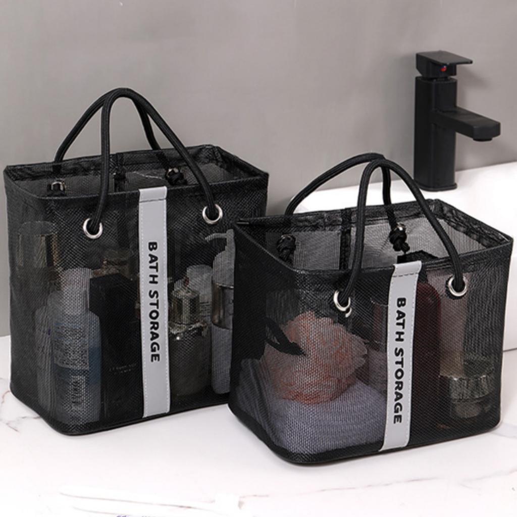 Portable Shower Basket, Bathroom Storage Basket, Mesh Breathable Toiletries Storage Bag, Household Shower Storage Basket